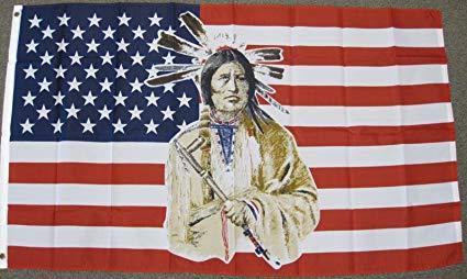 U.S. Indian Chief 3'x5' Flags