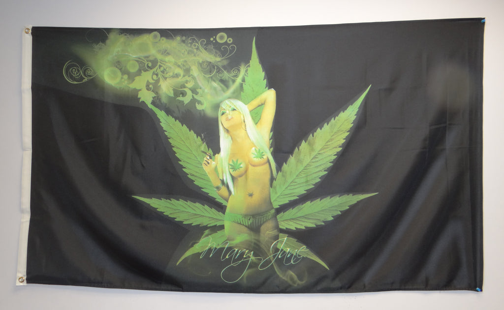 Weed Girl 3'x5' Flags