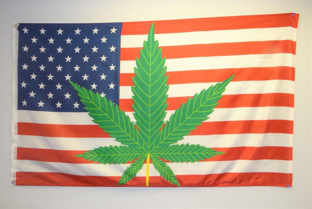 USA- Marijuana 3'x5' Flag