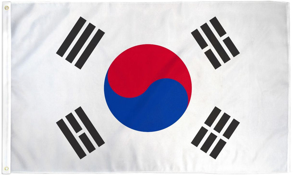 Korea 4.5'x9' Flag