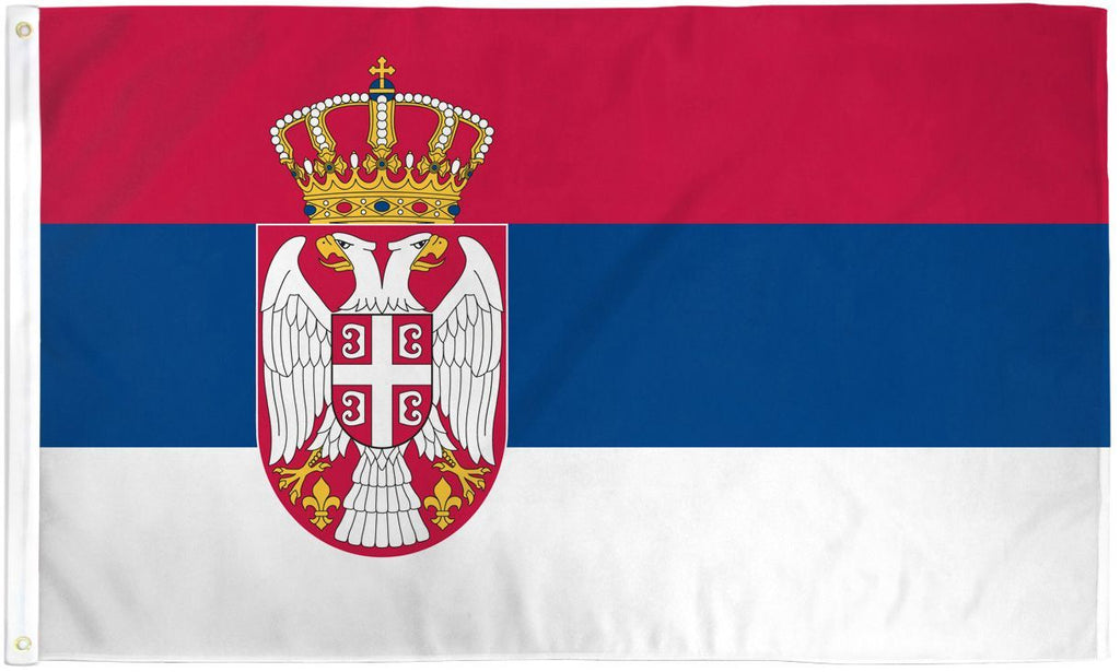 Serbia 4.5'x9' Flag