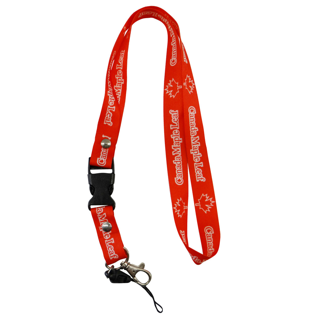 Canada Maple Leaf - Red Lanyards