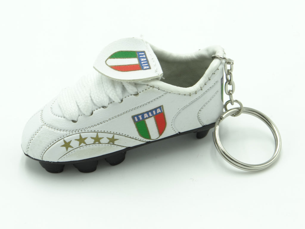 Italy - White Boot KeyChain