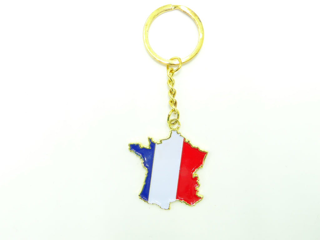 France Map Keychain