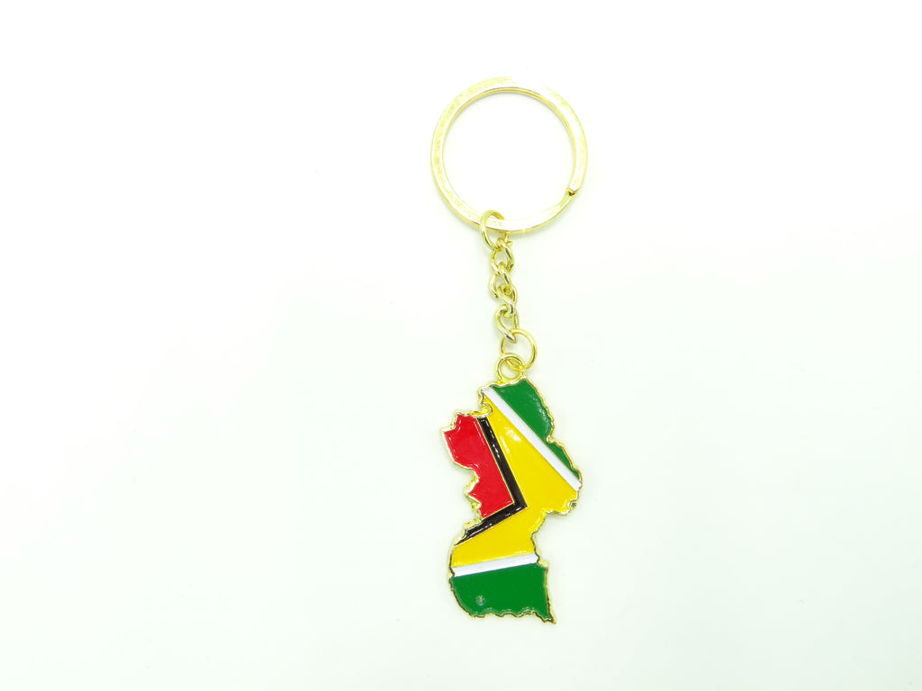 Guyana Map Keychain