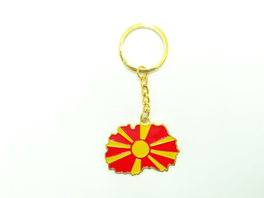 Macedonia Map Keychain