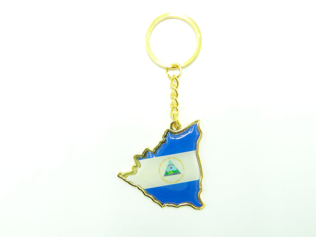 Nicaragua Map Keychain
