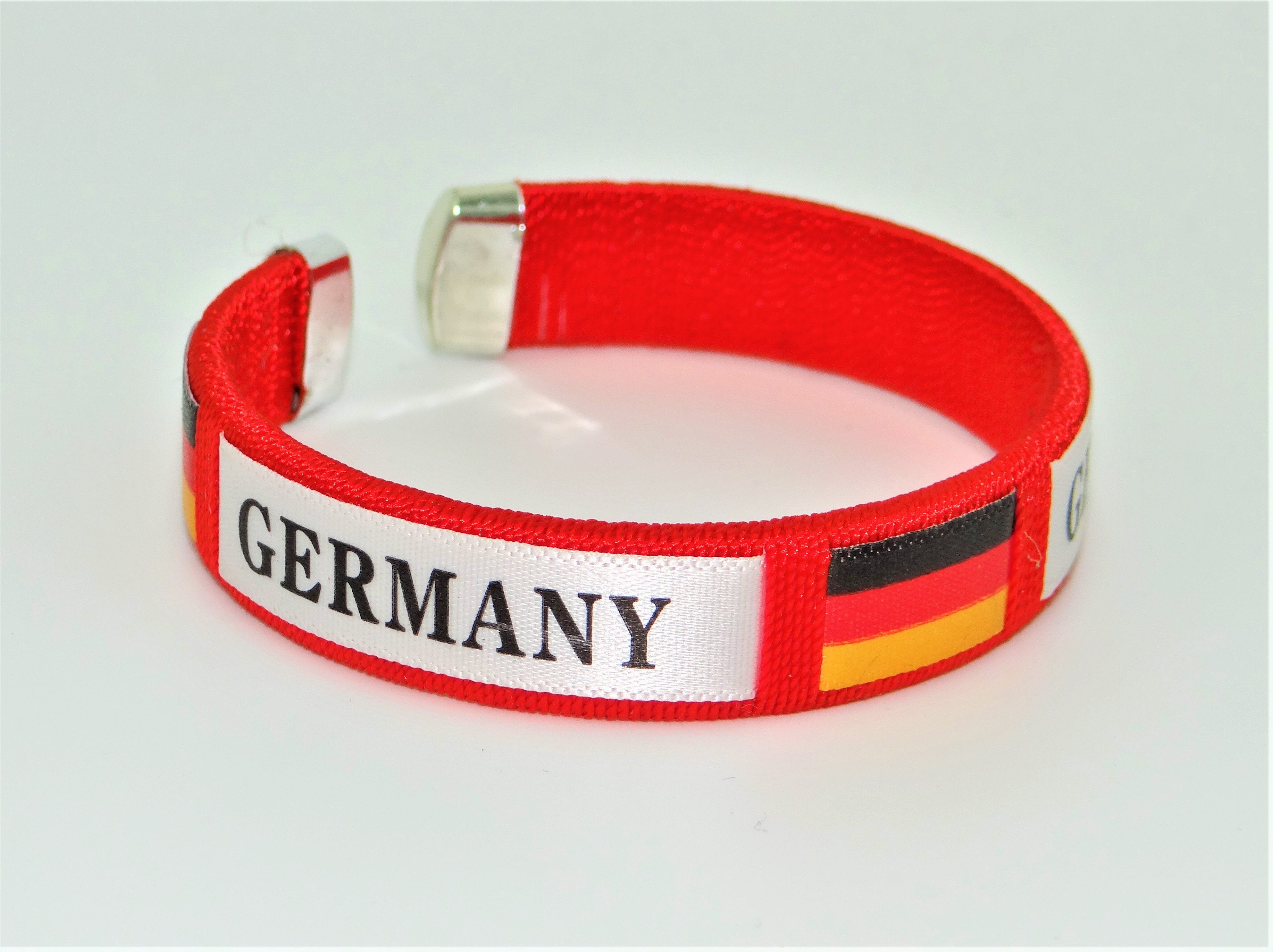 Beaded German Flag Bracelet/german Beaded Bracelet/german Patriotic Bracelet/country  Beaded Bracelet/patriotic German Wristlet With Name. - Etsy