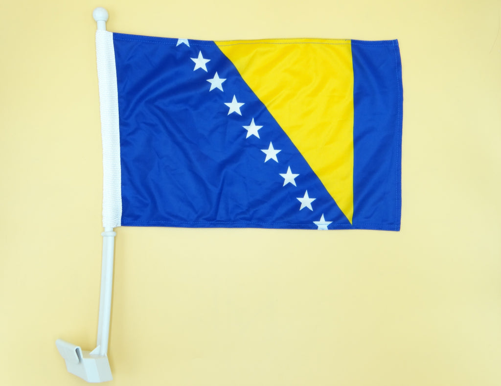 Bosnia & Herzegovina Car Flag