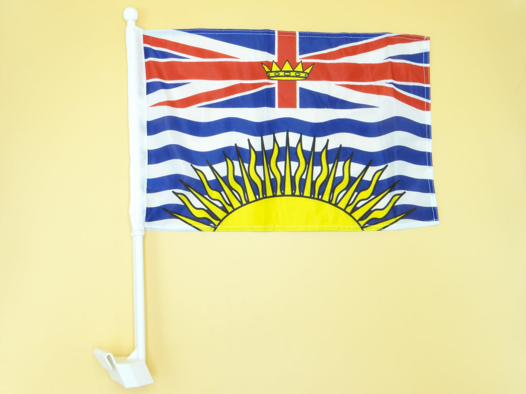 British Columbia Car Flag