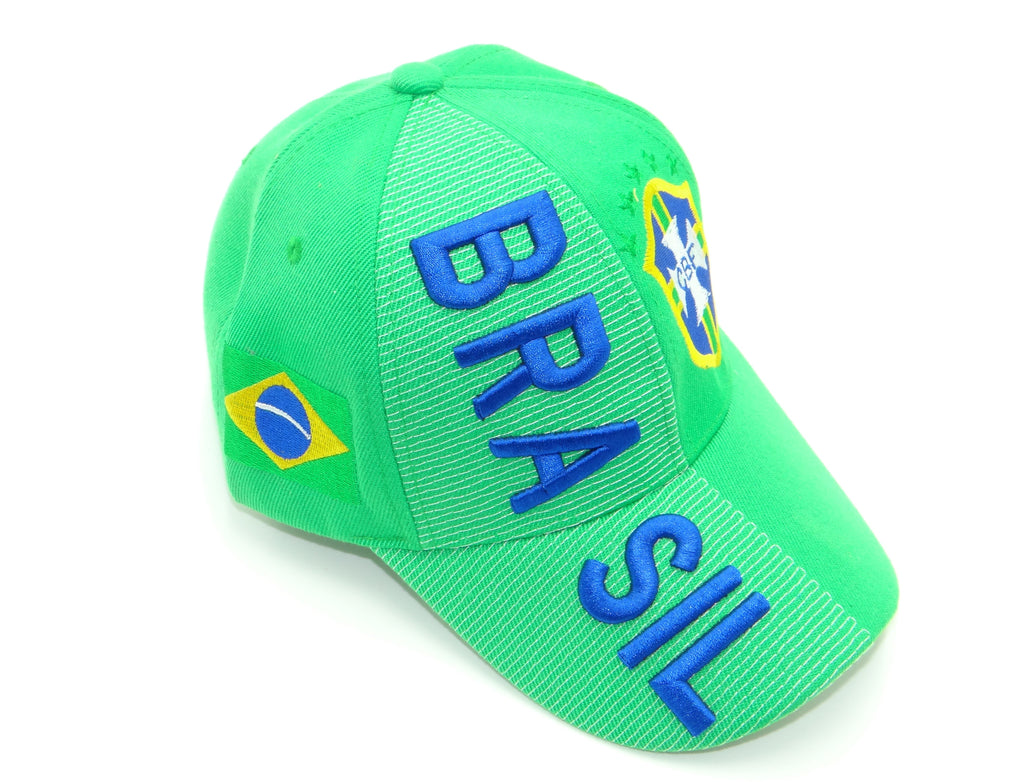 Brazil-Green 3D Hat