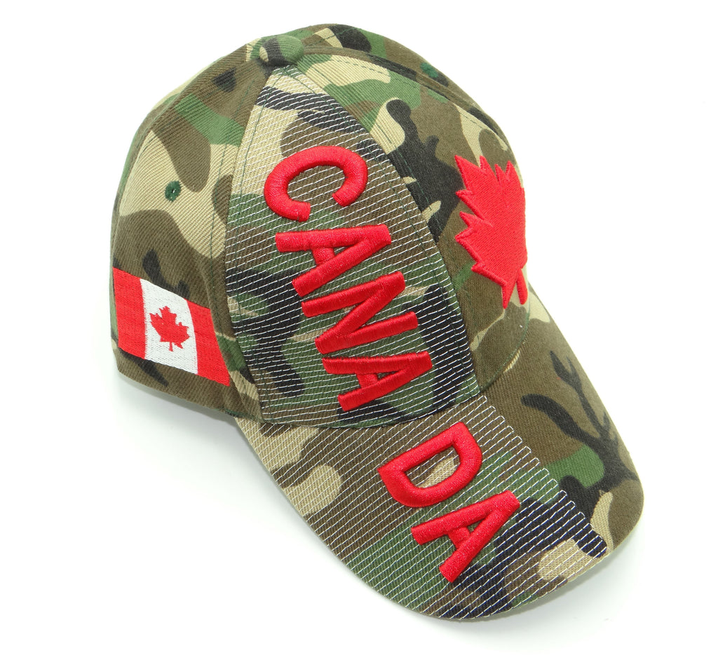 Canada Leaf-Black 3D Hat
