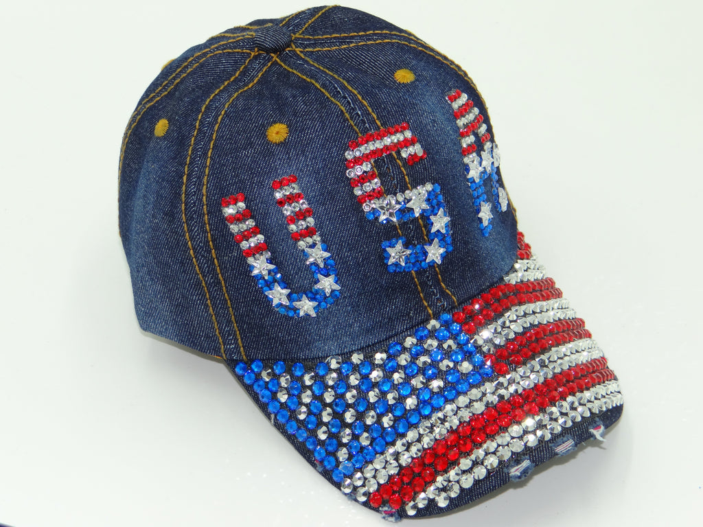 United States of America Bling Hat