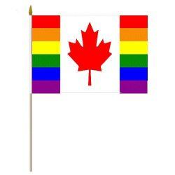 Canada Rainbow 4"x6" Flag
