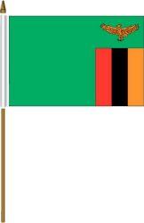 Zambia 4"x6" Flag