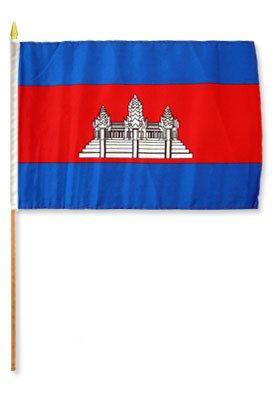 Cambodia 12X18 Flags