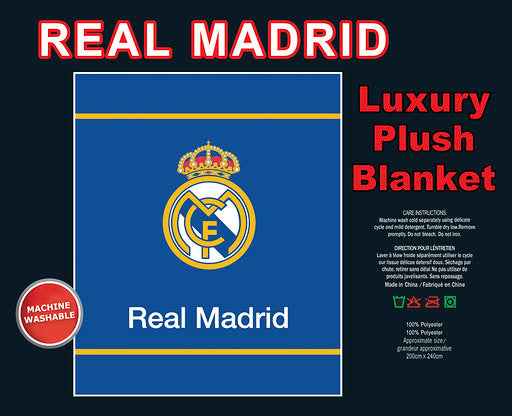Real Madrid Queen Size Blanket