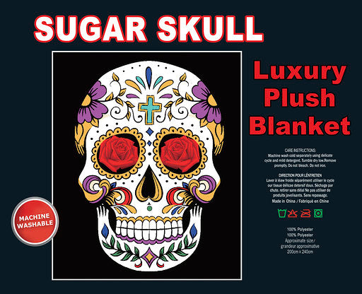 Sugar Skull Queen Size Blanket