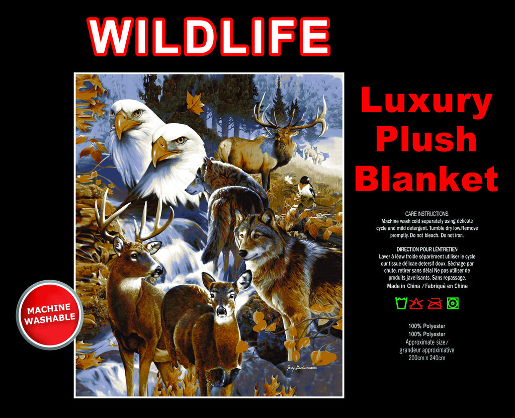Wild Life Queen Size Blanket