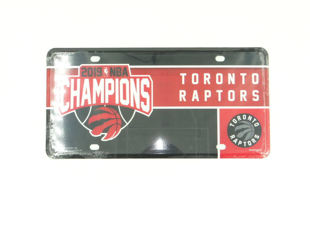 Toronto Raptors 2019 NBA Finals Champions Laser Cut License Plate