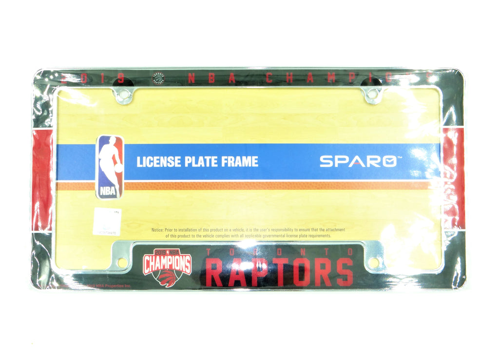Toronto Raptors Chrome Plated Metal License Plate Frame – Amana Trading ...