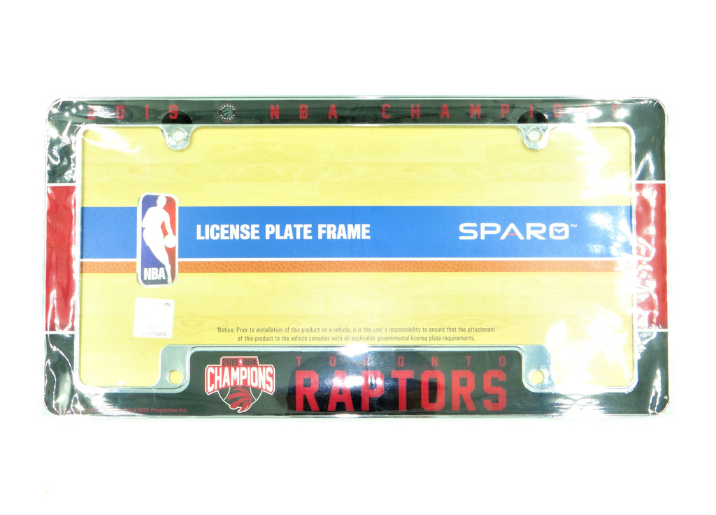 Toronto Raptors Chrome Plated Metal License Plate Frame