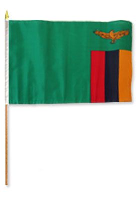 Zambia 12X18 Flags