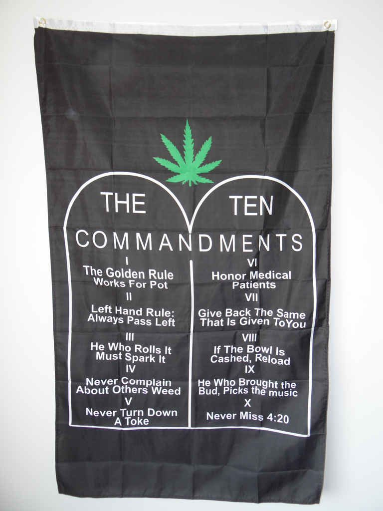 Ten Commandments 3'x5' Flags